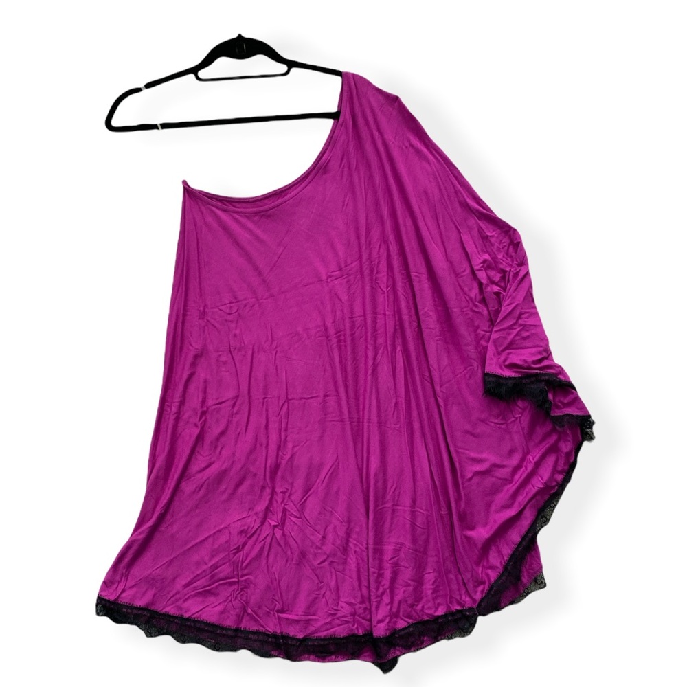 Designer Savannah Rea - Cocktail one shoulder dress with lace trim
